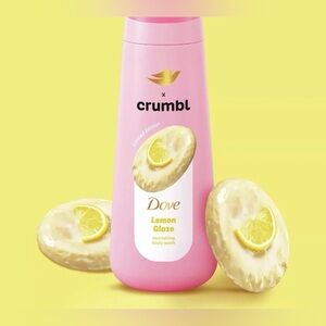 Dove X Crumbl Body Wash Lemon Glaze NEW 20 oz Limited Edition